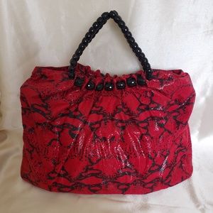 Faux Snake Skin Bag